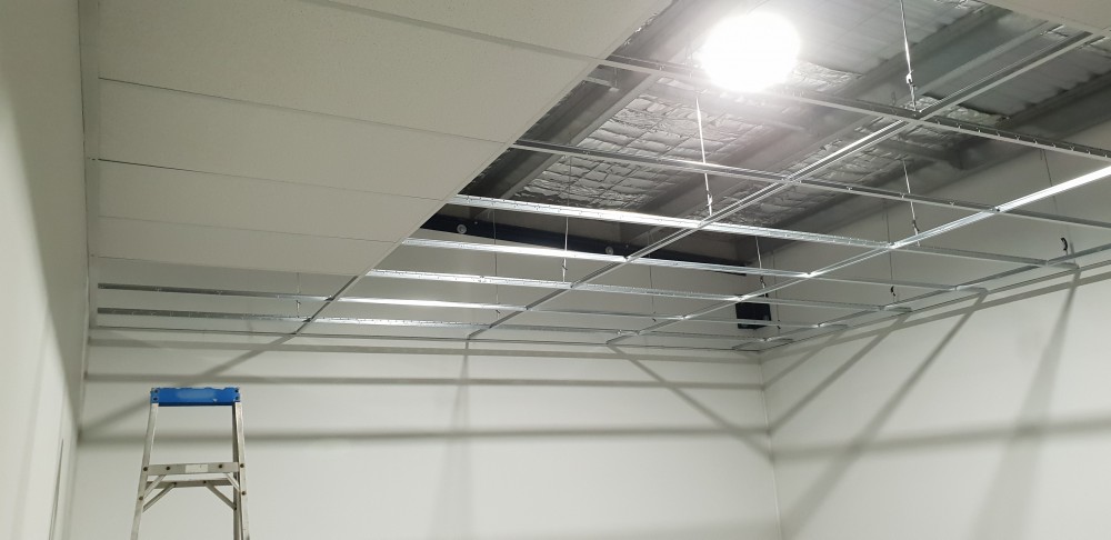 New Office Ceiling For Expanding Business Suspended Ceilings Qld