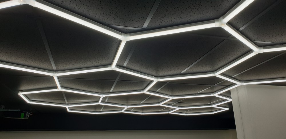 Black Ceiling Tiles By Usg B Are, How To Paint Drop Ceiling Tiles Black
